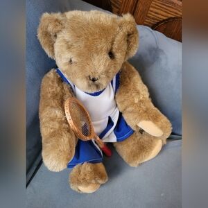 Vermont Teddy Bear - Tennis Player or Cheerleader - Vintage